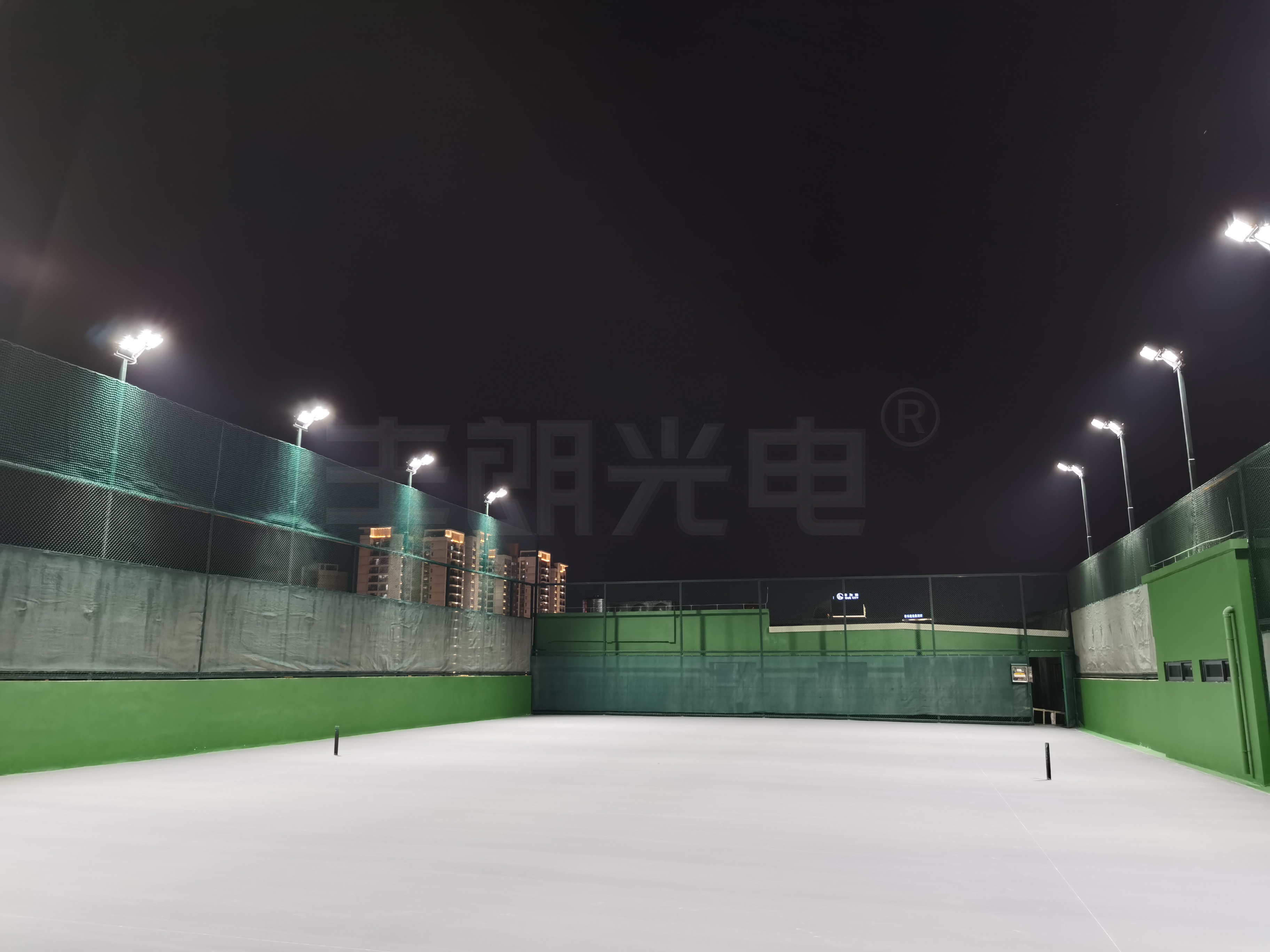 網球場照明案例-東莞大朗網球協會-1